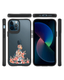 DailyObjects China Rose Black Hybrid Clear Case Cover For iPhone 12 Pro Max