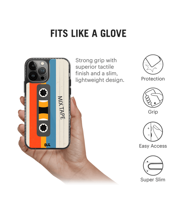 Chrome Mix Tape Stride 2.0 Case Cover For iPhone 13 Pro