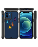 DailyObjects Clear Bulbs Black Hybrid Clear Case Cover For iPhone 12 Mini