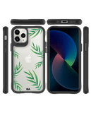 DailyObjects Clear Leaves Black Hybrid Clear Case Cover For iPhone 11 Pro Max