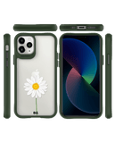 DailyObjects Clear White Daisy Green Hybrid Clear Case Cover For iPhone 11 Pro Max