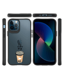 DailyObjects Coffee Is Love Black Hybrid Clear Case Cover For iPhone 12 Pro Max