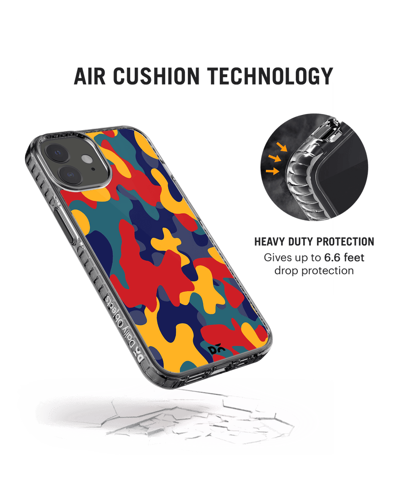 DailyObjects Color Block Camo Stride 2.0 Case Cover For iPhone 12