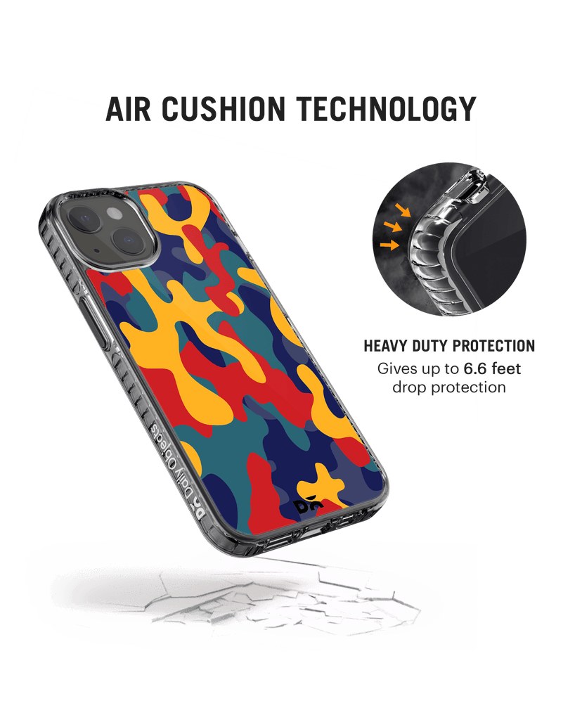 DailyObjects Color Block Camo Stride 2.0 Case Cover For iPhone 13