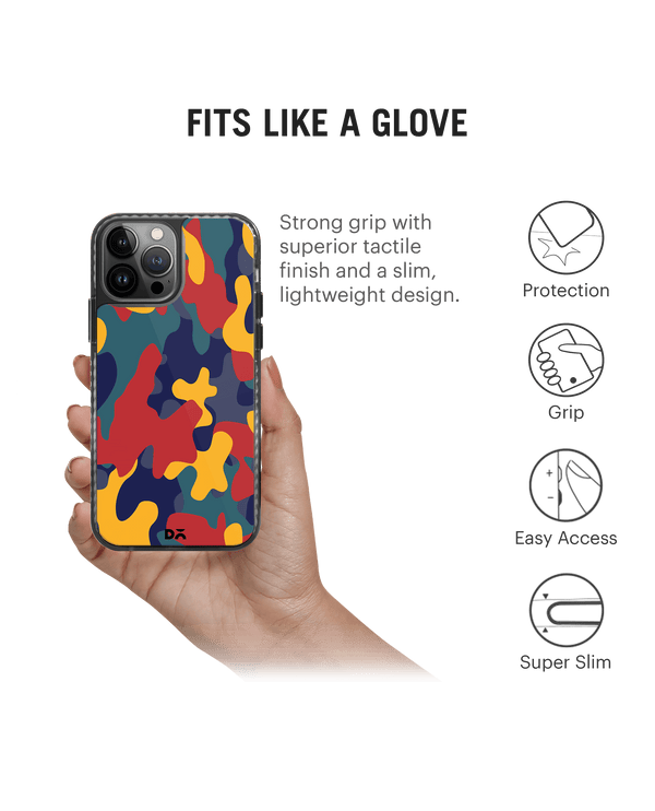 DailyObjects Color Block Camo Stride 2.0 Case Cover For iPhone 13 Pro