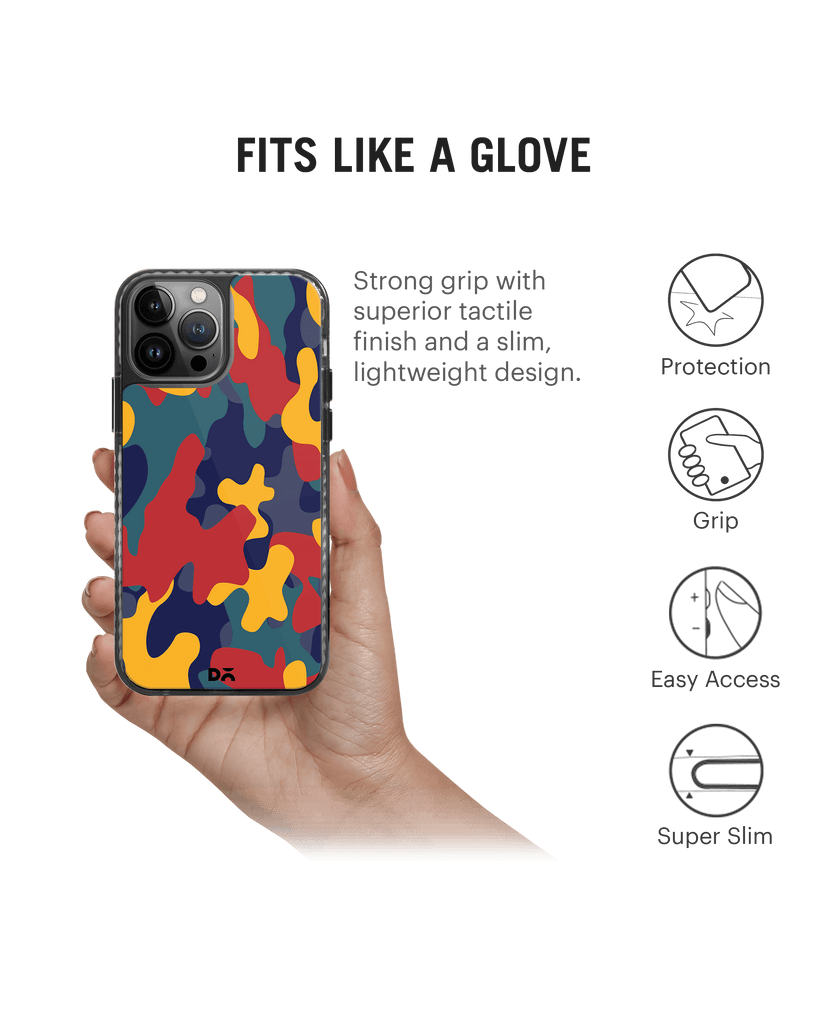 DailyObjects Color Block Camo Stride 2.0 Phone Case Cover For iPhone 14 Pro Max