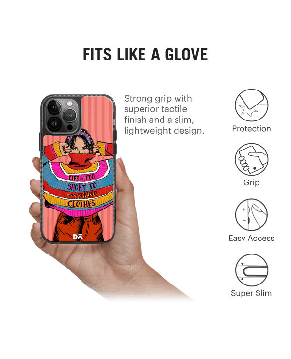 DailyObjects Colourblock Jumper Stride 2.0 Phone Case Cover For iPhone 14 Pro Max