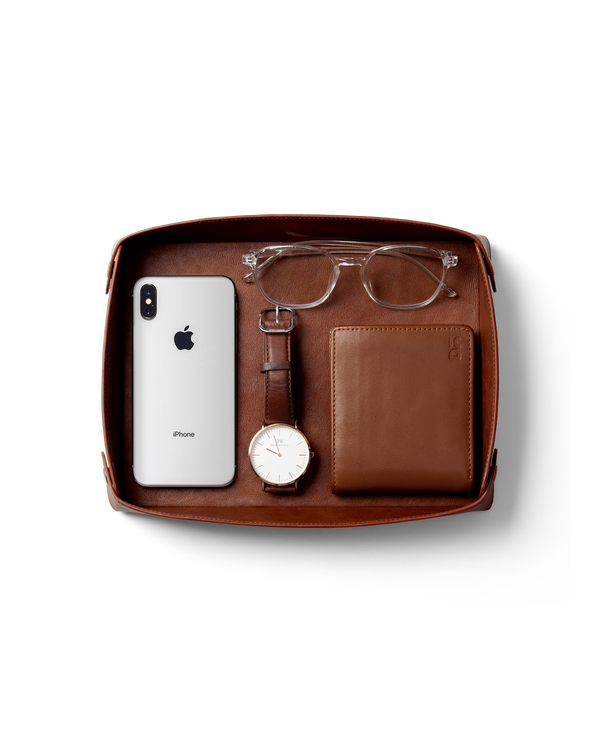 Valet Vegan Leather Tray (Black)