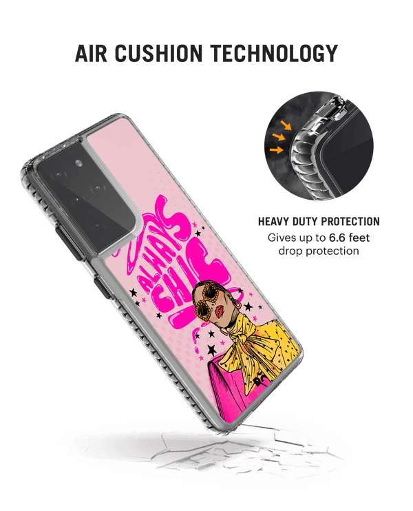 DailyObjects Always Chic Stride 2.0 Case Cover For Samsung Galaxy S21 Ultra