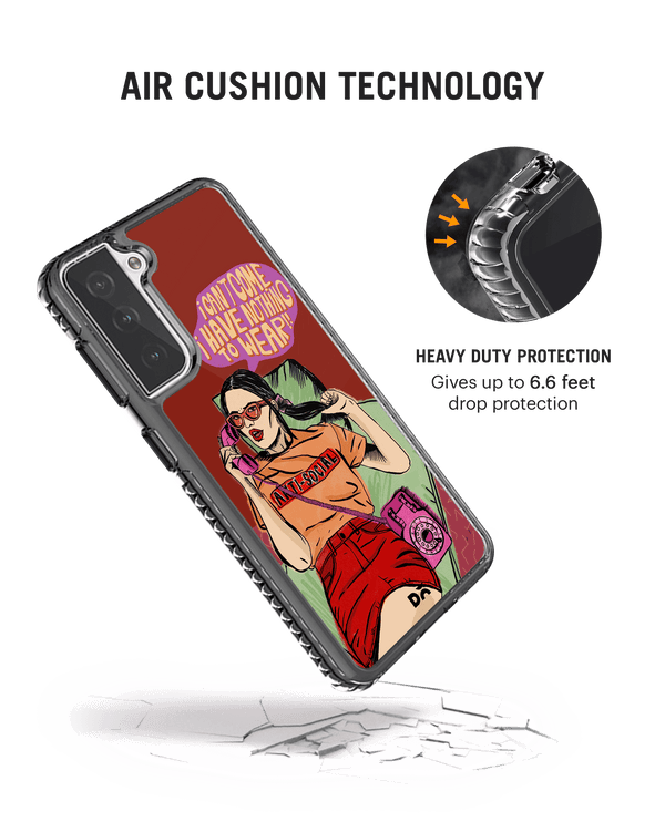 DailyObjects Anti Social Babe Stride 2.0 Case Cover For Samsung Galaxy S21