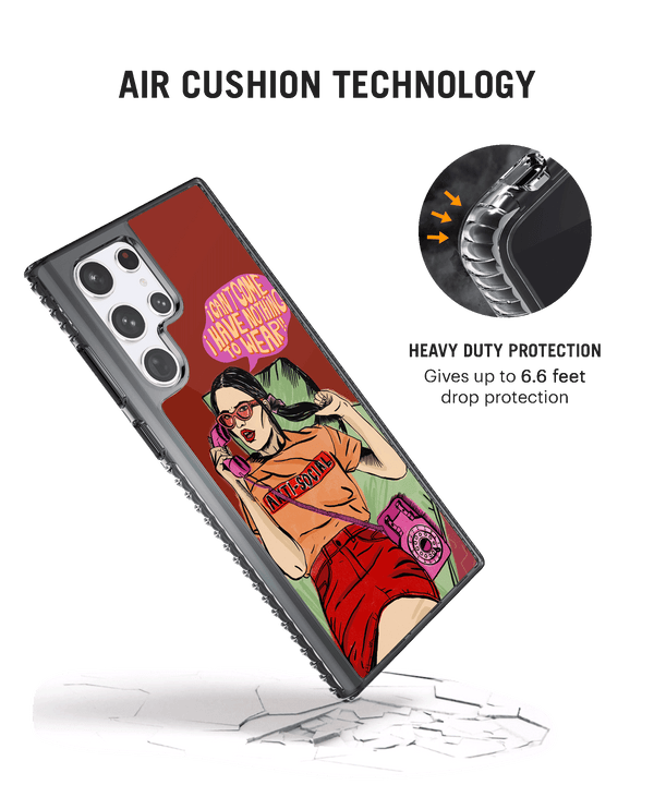 DailyObjects Anti Social Babe Stride 2.0 Case Cover For Samsung Galaxy S23 Ultra