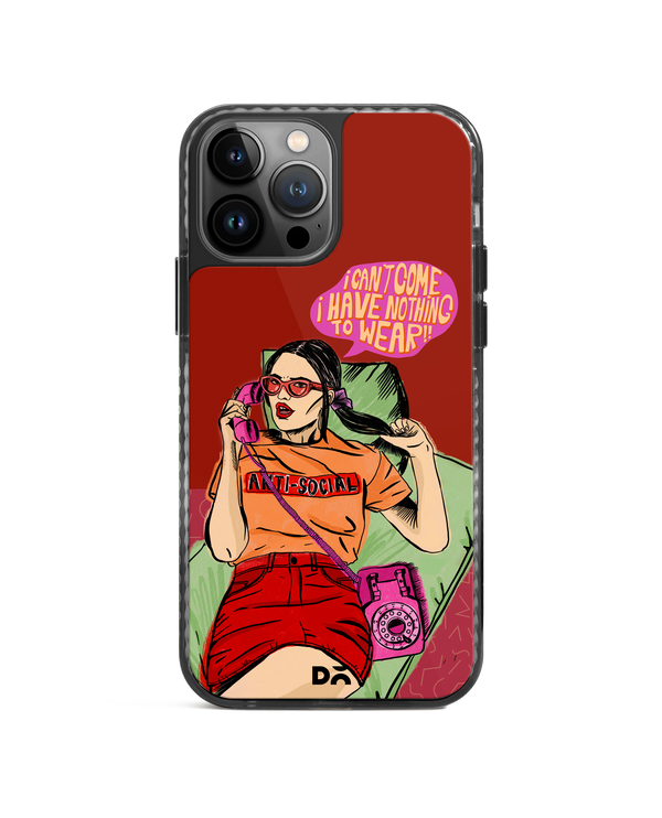 DailyObjects Anti Social Babe Stride 2.0 Phone Case Cover For iPhone 15 Pro