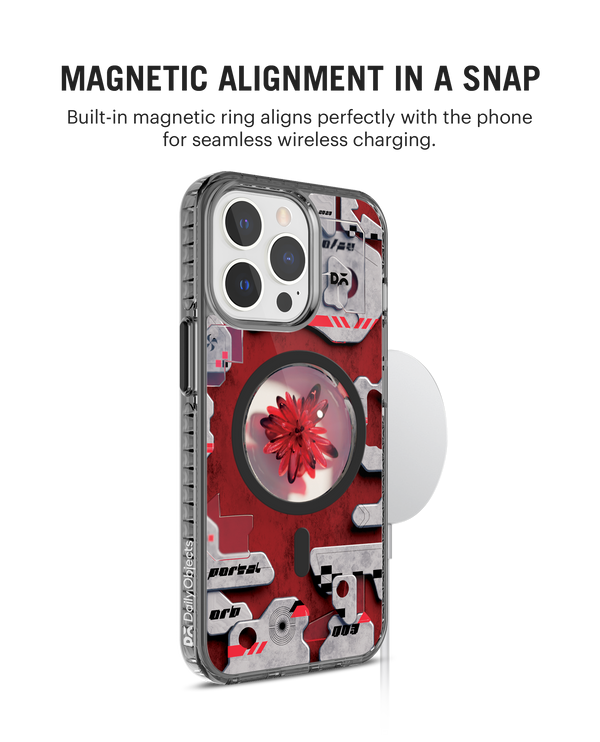 DailyObjects Ares Stride 2.0 Clear MagSafe Phone Case Cover For iPhone 15 Pro Max