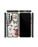 DailyObjects Art Affair Black Hybrid Clear Case Cover For Samsung Galaxy S21