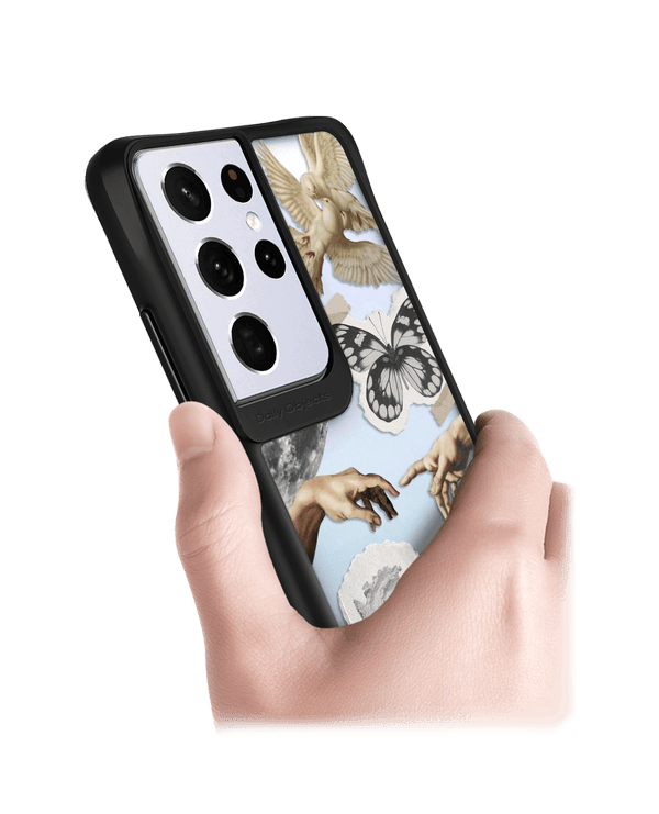 DailyObjects Art Affair Black Hybrid Clear Case Cover For Samsung Galaxy S21 Ultra