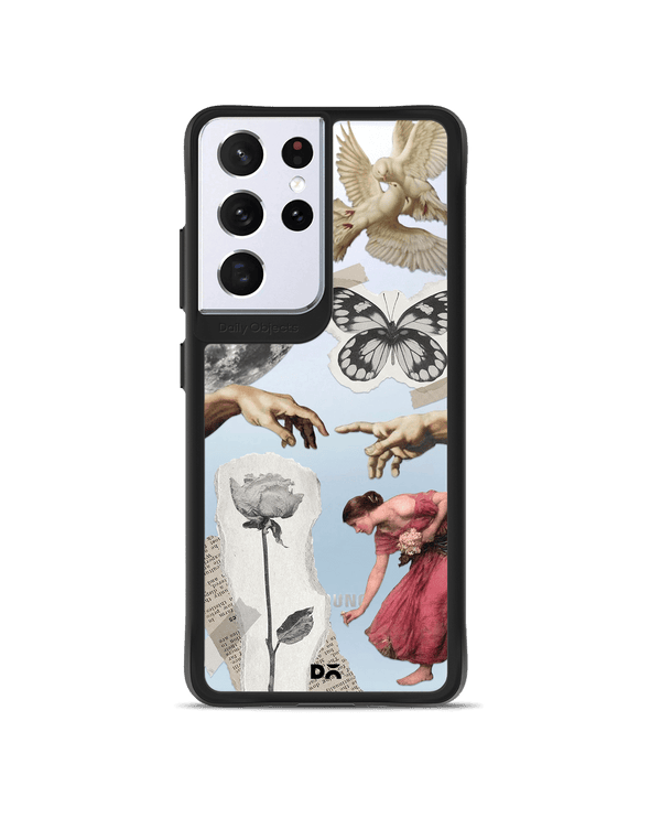 DailyObjects Art Affair Black Hybrid Clear Case Cover For Samsung Galaxy S21 Ultra