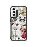 DailyObjects Art Affair Black Hybrid Clear Case Cover For Samsung Galaxy S21