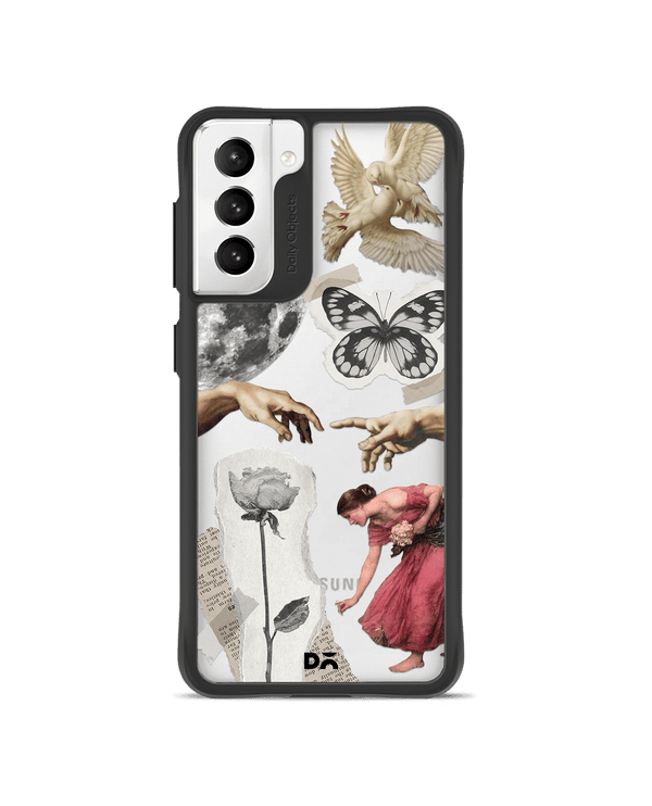 DailyObjects Art Affair Black Hybrid Clear Case Cover For Samsung Galaxy S22
