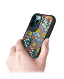 DailyObjects Auburn Tulips Black Hybrid Clear Case Cover For iPhone 12 Pro Max