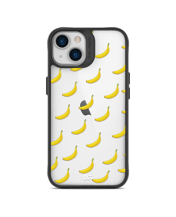 DailyObjects Banana Icon Black Hybrid Clear Case Cover For iPhone 13 Mini