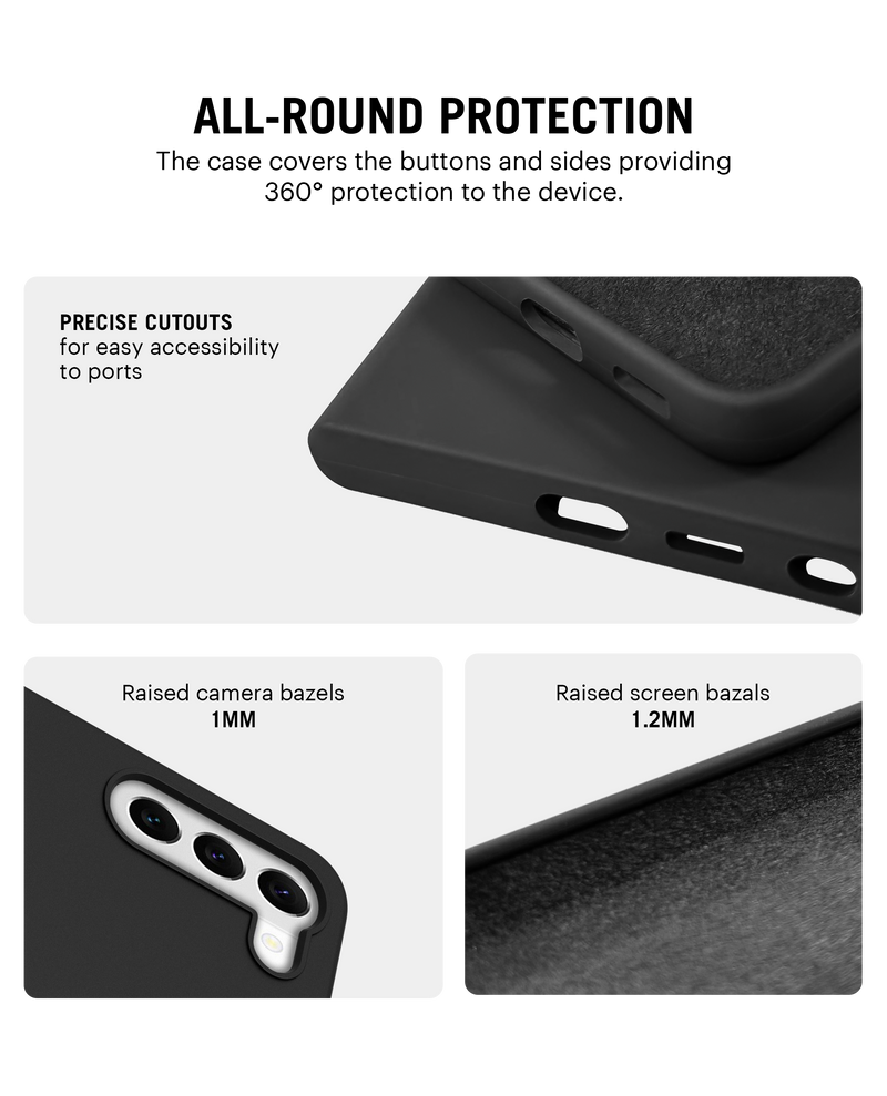 DailyObjects Black Flekt Silicone Case Cover For Samsung Galaxy S23 Plus