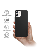 DailyObjects Black Flekt Silicone Case Cover For iPhone 12 Mini
