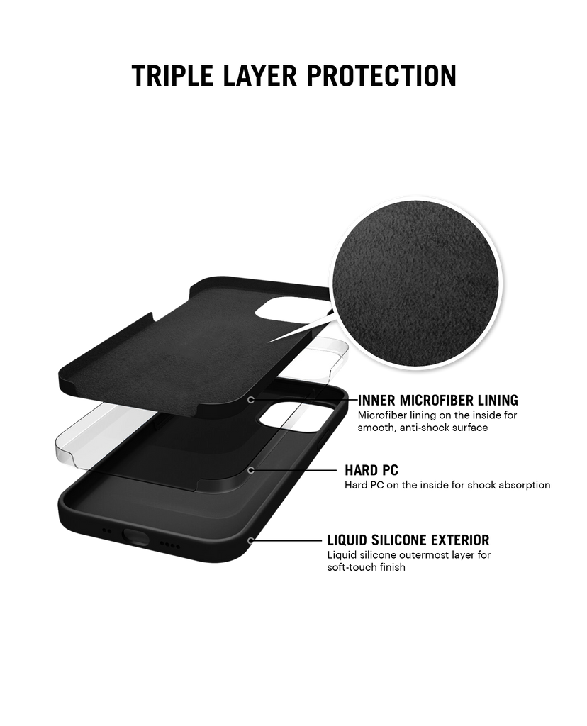 DailyObjects Black Flekt Silicone Case Cover For iPhone 13 Pro Max