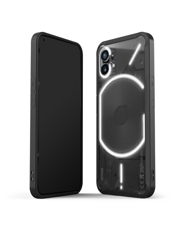 DailyObjects Black Frosted 2.0 Clear Case Cover For Nothing Phone 1