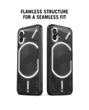 DailyObjects Black Frosted 2.0 Clear Case Cover For Nothing Phone 1