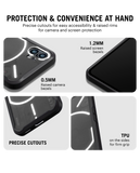 DailyObjects Black Frosted 2.0 Clear Case Cover For Nothing Phone 1
