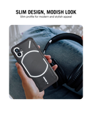 DailyObjects Black Frosted 2.0 Clear Case Cover For Nothing Phone 1