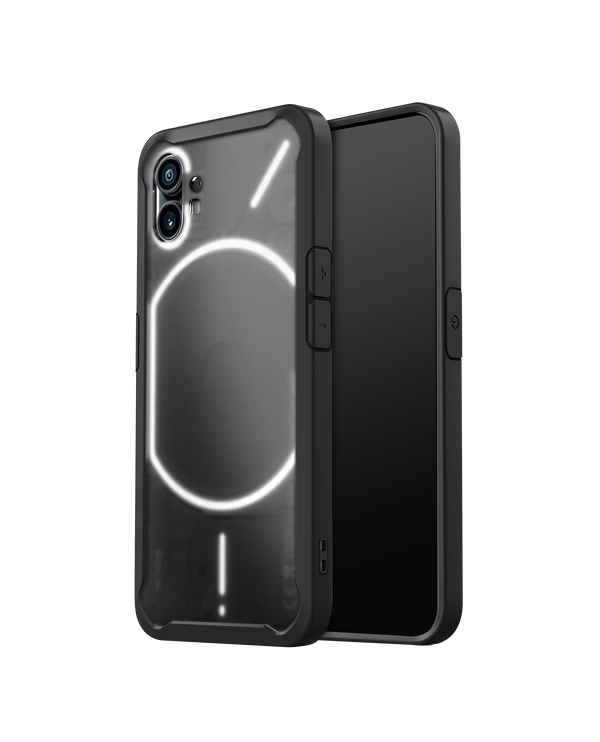 DailyObjects Black Frosted 2.0 Clear Case Cover For Nothing Phone 1