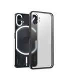 DailyObjects Black Frosted Clear Case Cover For Nothing Phone 1