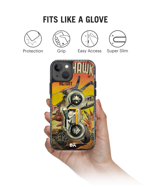 DailyObjects Black Hawk Stride 2.0 Phone Case Cover For iPhone 14 Plus