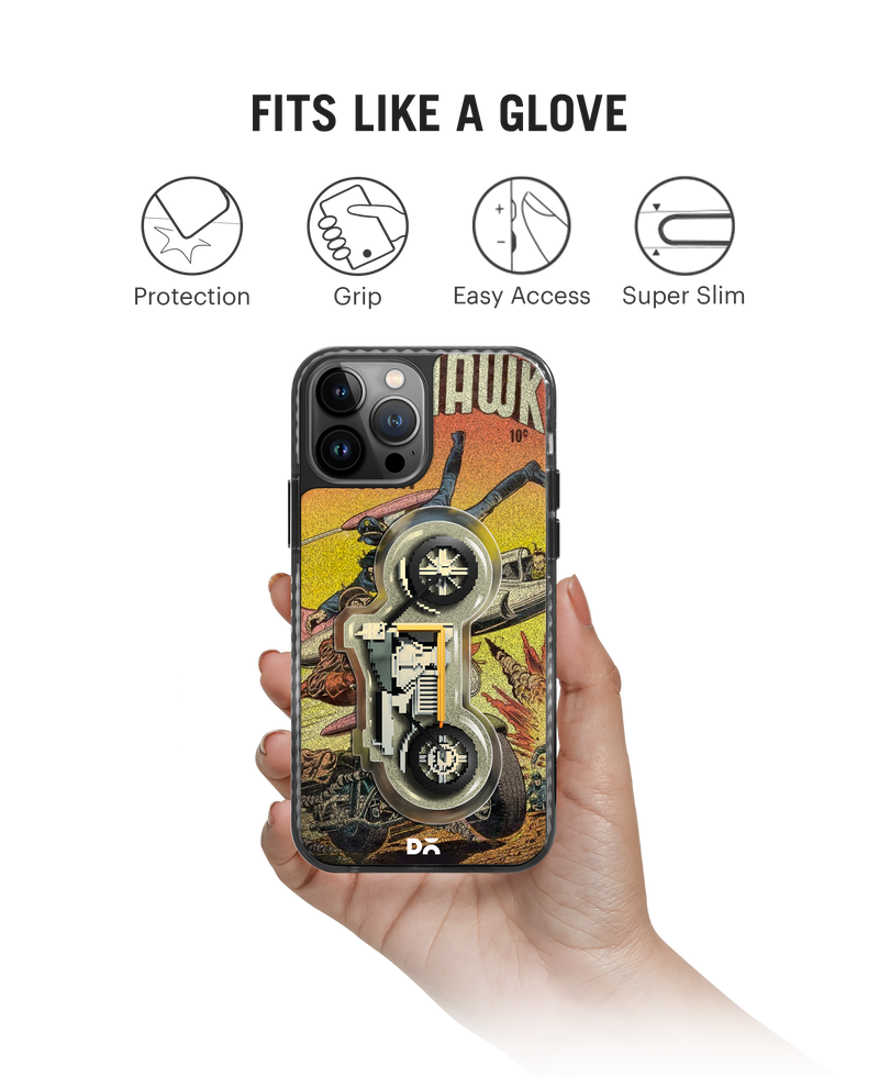 DailyObjects Black Hawk Stride 2.0 Phone Case Cover For iPhone 15 Pro