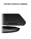 DailyObjects Black Hybrid Clear Case Cover for Samsung Galaxy S21 FE