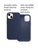 DailyObjects Blue Flekt Silicone Phone Case Cover For iPhone 14 Plus