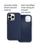 DailyObjects Blue Flekt Silicone Phone Case Cover For iPhone 14 Pro