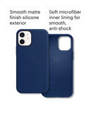 DailyObjects Blue Flekt Silicone Case Cover For iPhone 12 Mini