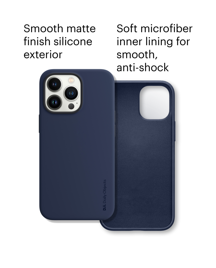 DailyObjects Blue Flekt Silicone Case Cover For iPhone 13 Pro Max