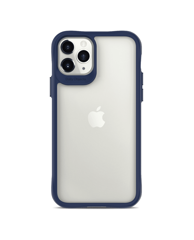DailyObjects Blue Hybrid Clear Case Cover for iPhone 11 Pro Max