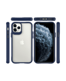 DailyObjects Blue Hybrid Clear Case Cover for iPhone 11 Pro Max