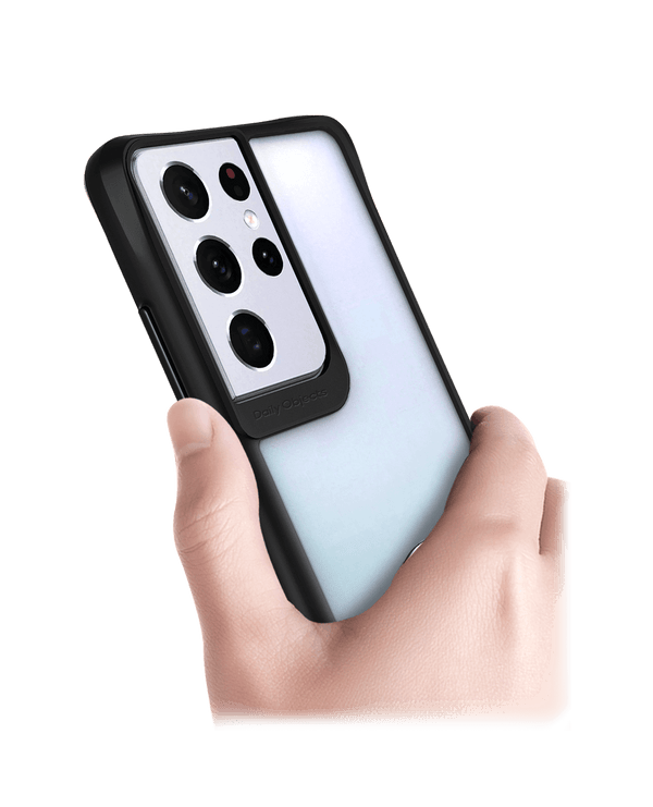 DailyObjects Bold Beautiful Black Hybrid Clear Case Cover For Samsung Galaxy S21 Ultra