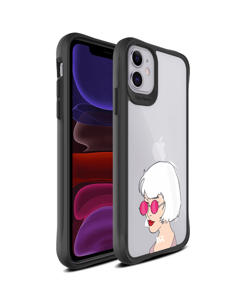 DailyObjects Bold Beautiful Black Hybrid Clear Case Cover For iPhone 11