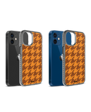DailyObjects Brown Houndstooth Stride 2.0 Case Cover For iPhone 12