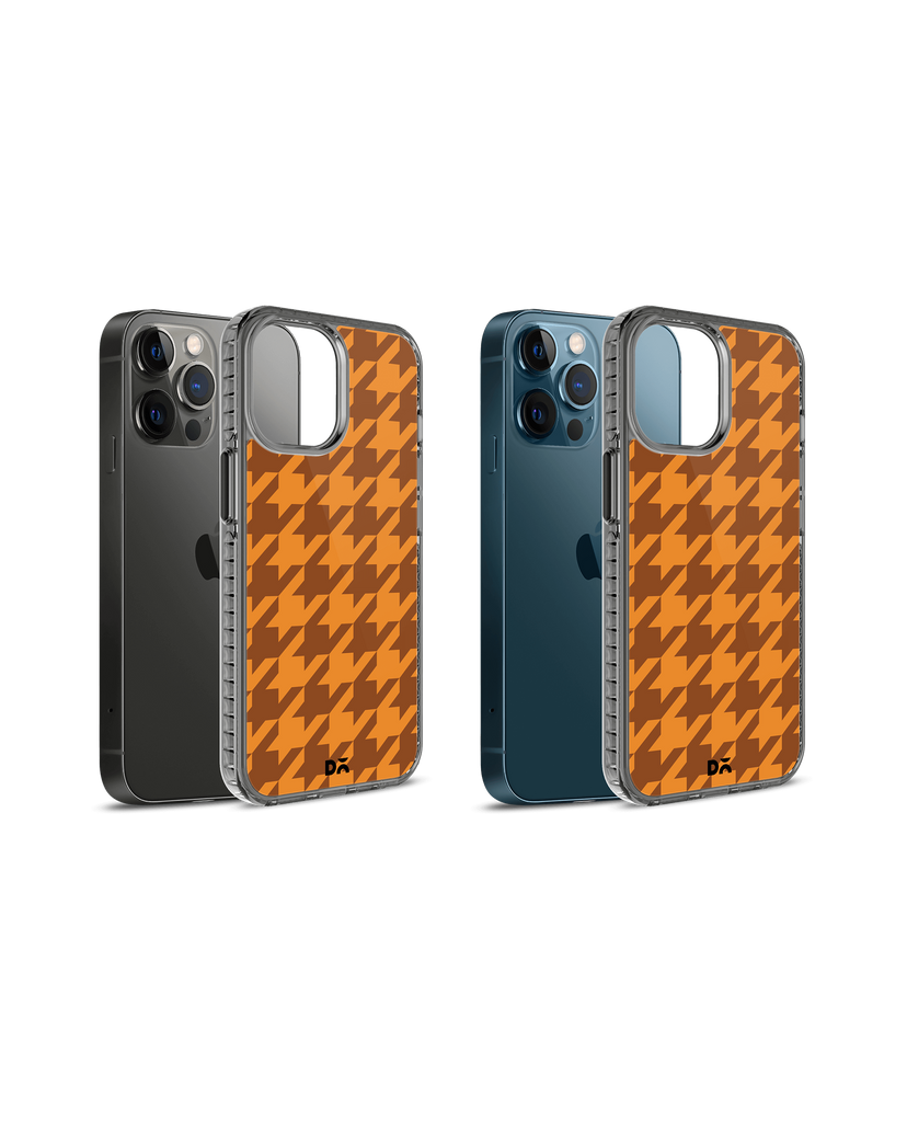 DailyObjects Brown Houndstooth Stride 2.0 Case Cover For iPhone 12 Pro Max