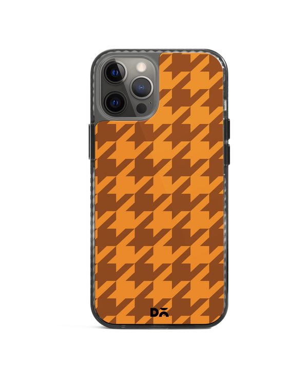 DailyObjects Brown Houndstooth Stride 2.0 Case Cover For iPhone 12 Pro Max