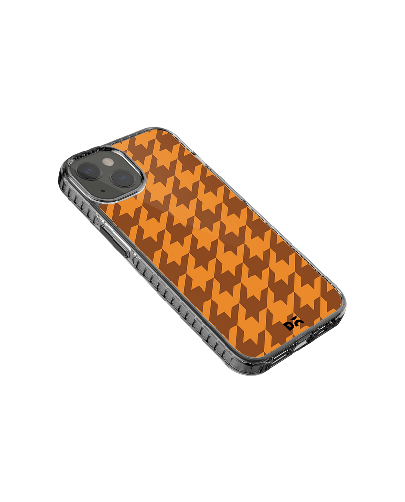 DailyObjects Brown Houndstooth Stride 2.0 Case Cover For iPhone 13 Mini