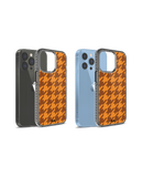 DailyObjects Brown Houndstooth Stride 2.0 Case Cover For iPhone 13 Pro
