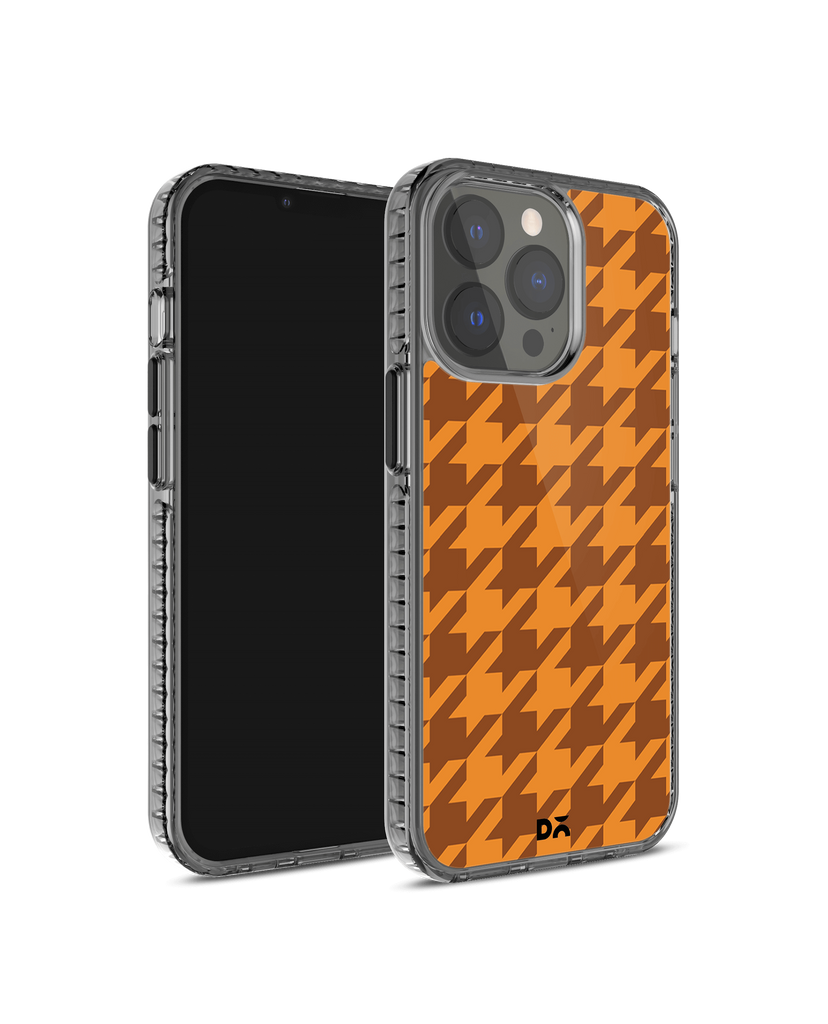 DailyObjects Brown Houndstooth Stride 2.0 Case Cover For iPhone 13 Pro Max